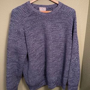L.L.Bean Classic Crew Neck Sweater Reg Navy SZ M